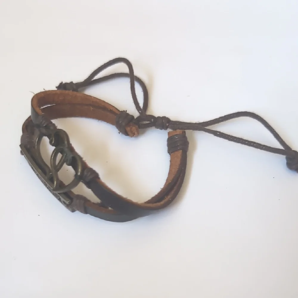 Brown Friendship Bracelet‎ with Heart Charm
